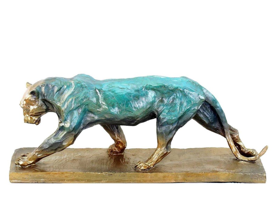 Rembrandt Bugatti Panther Im Laufen - Signiert Bugatti - Limitierte Bronzeskulptur Online