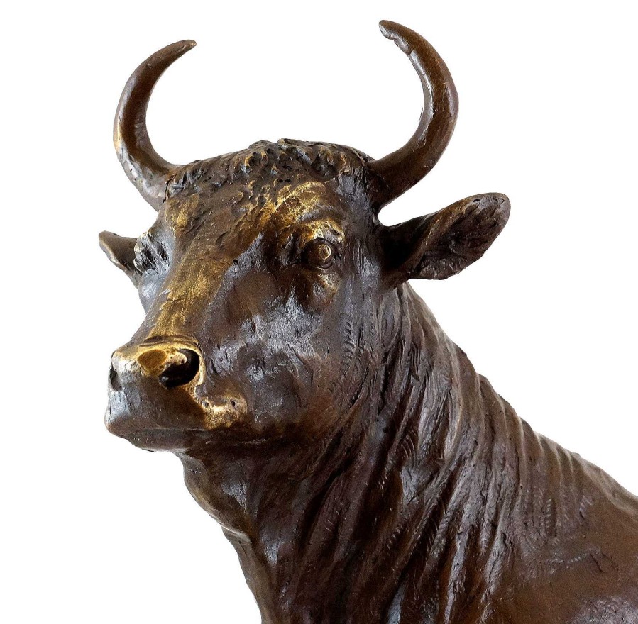 Kunst & Ambiente Tierbronze - Stier / Bulle / Taurus Skulptur - Signiert Bonheur Best