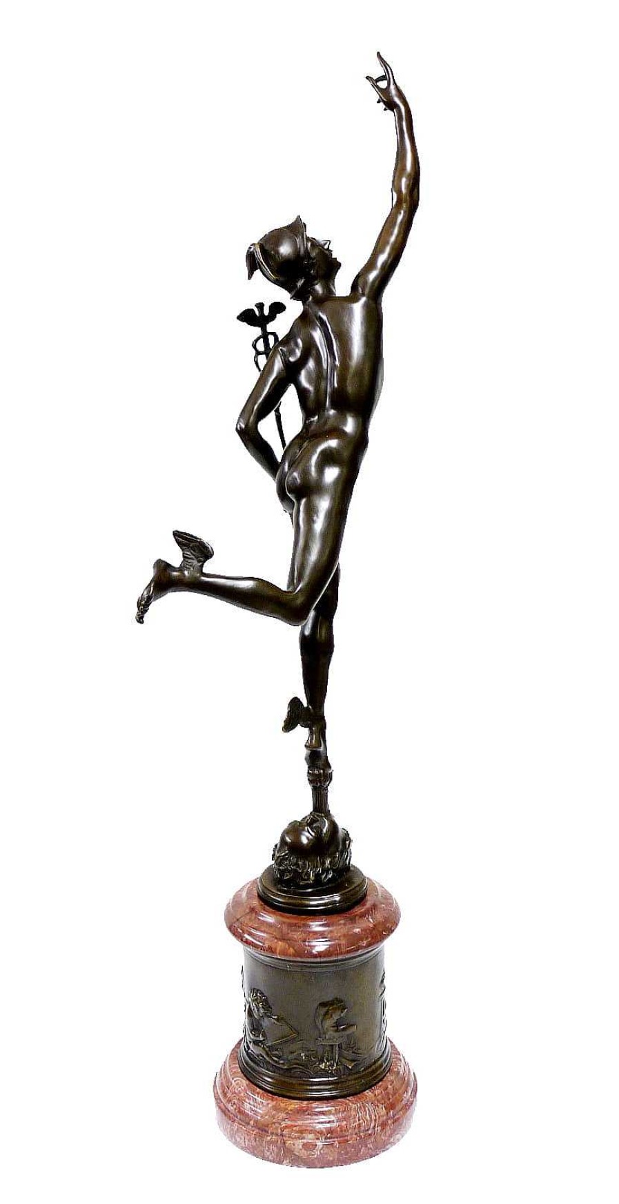 Kunst & Ambiente Bronzefigur - Hermes / The Flying Mercury - Sign. Giambologna Hot