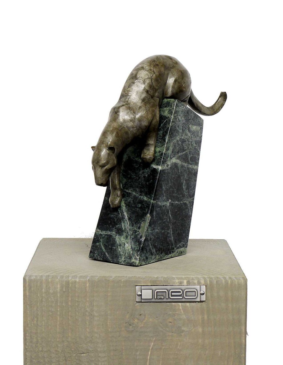 Alfred Stevens Schleichender Panther - Moderne Tierskulptur, Sign. A. Stevens Online