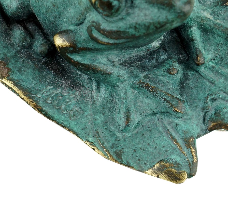 Miguel Fernando Lopez (Milo) Froschfigur Aus Bronze - Grune Patina - Bronzeminiatur - Signiert Milo Wholesale