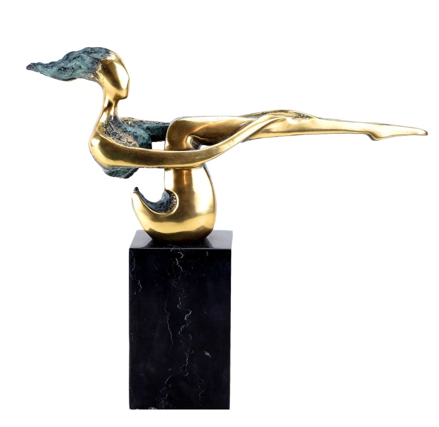 Kunst & Ambiente Modern Art - The Sitting One - Moderne Bronzefigur - Signiert Nick Clearance