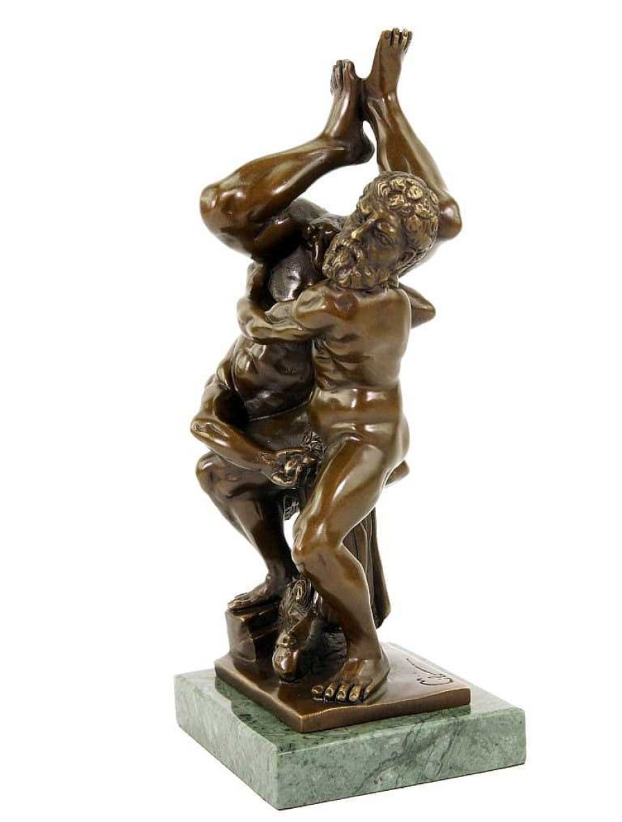 Miguel Fernando Lopez (Milo) Homoerotische Bronzestatue - Kampfeslust - Signiert Milo Hot