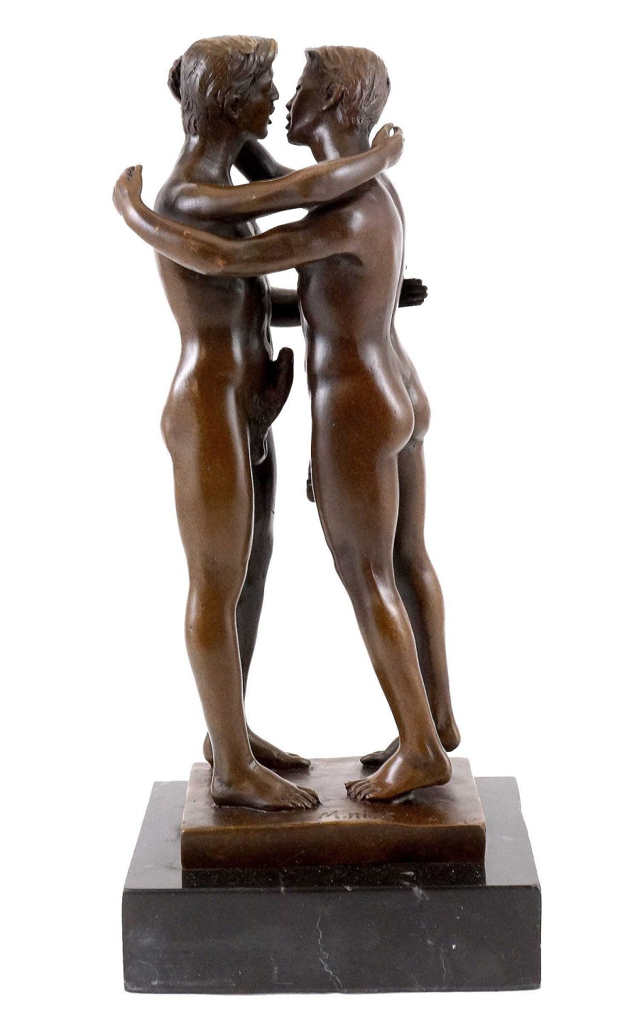 Kunst & Ambiente Gay Bronze - Homoerotisches Spiel Zweier Manner - Sign. J. Patoue Wholesale