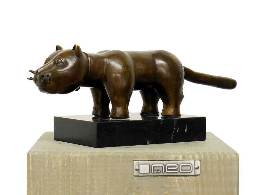 Fernando Botero Abstrakte Bronzefigur - El Gato - Fernando Botero New