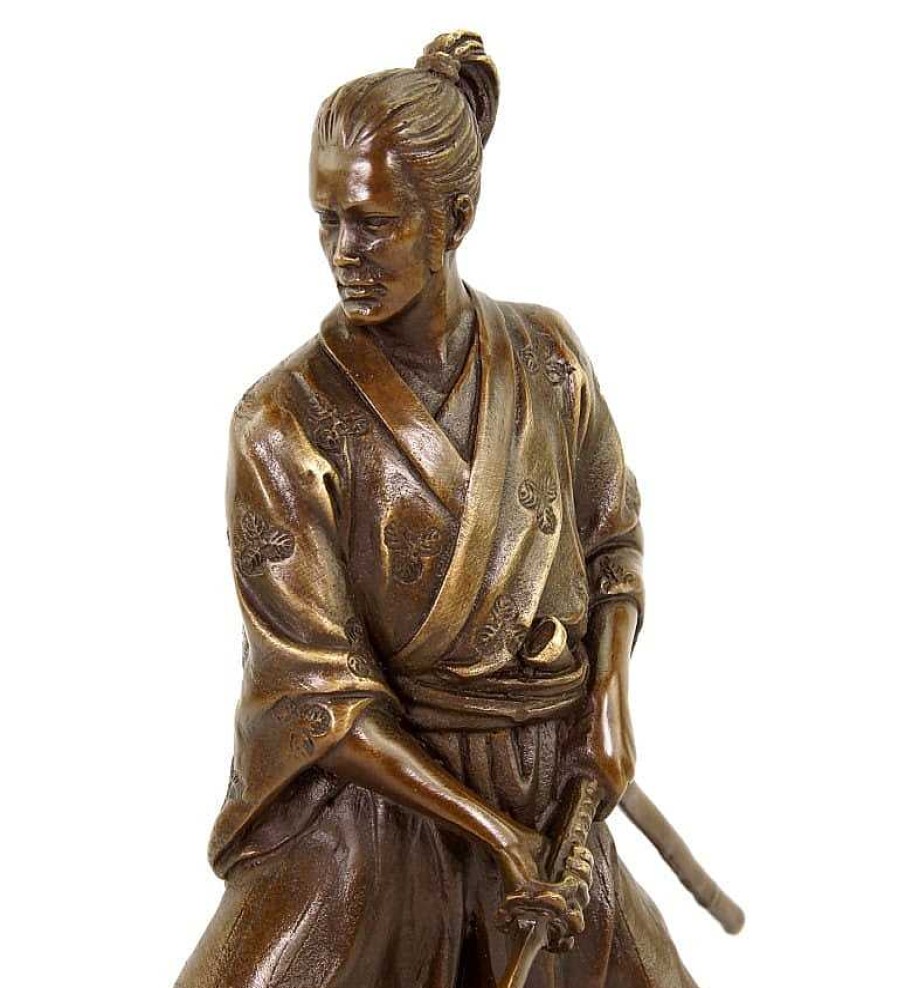 Miguel Fernando Lopez (Milo) Samurai Mit Schwert - Limitierte Bronzestatue - Signiert Milo Clearance