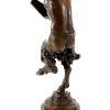 Kunst & Ambiente Bronzefigur - Tanzender Satyr Mit Panflote - Jules Jacques Labatut Clearance