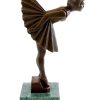 Demétre Haralamb Chiparus Art Deco Bronzeskulptur - Ballerina / Tanzerin - Sign. Chiparus Clearance