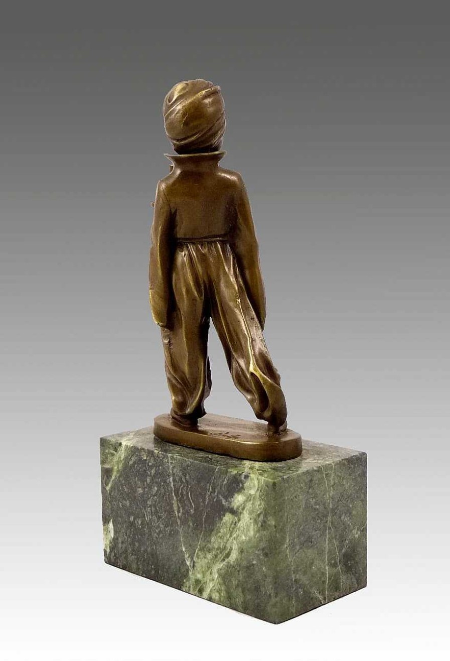 Johann Philipp Ferdinand Preiss Art Deco Bronzefigur - Sarotti Mohr - Werbefigur - Signiert F. Preiss New