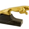 Kunst & Ambiente Legendare Kuhlerfigur Der Marke Jaguar - Leaper - Aus Bronze Clearance