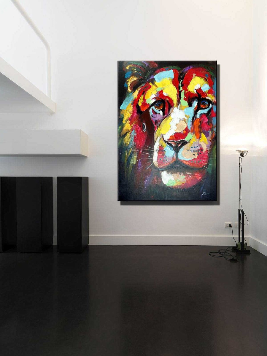 Martin Klein Colourful Lionhead Bunter Lowenkopf Martin Klein Lowenbild Hot