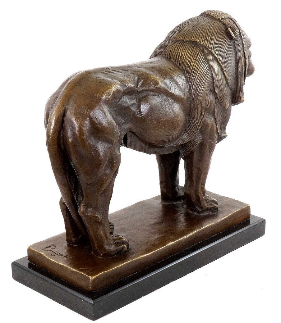 Rembrandt Bugatti Stolzer Bronze Lowe - Lowenskulptur - Rembrandt Bugatti New