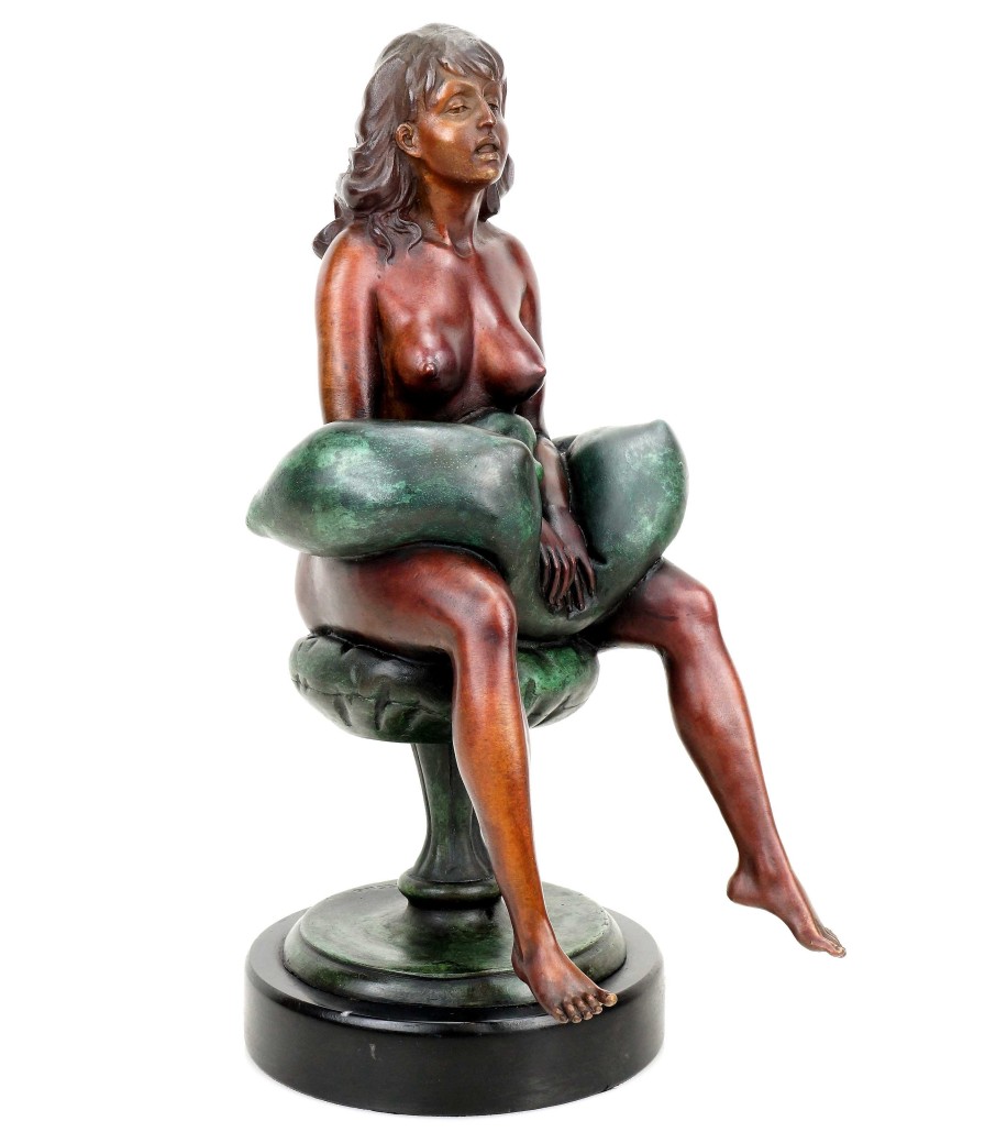 Kunst & Ambiente Erotik Girl Betty - Signiert J. Patoue - Erotische Skulptur Aus Bronze Wholesale