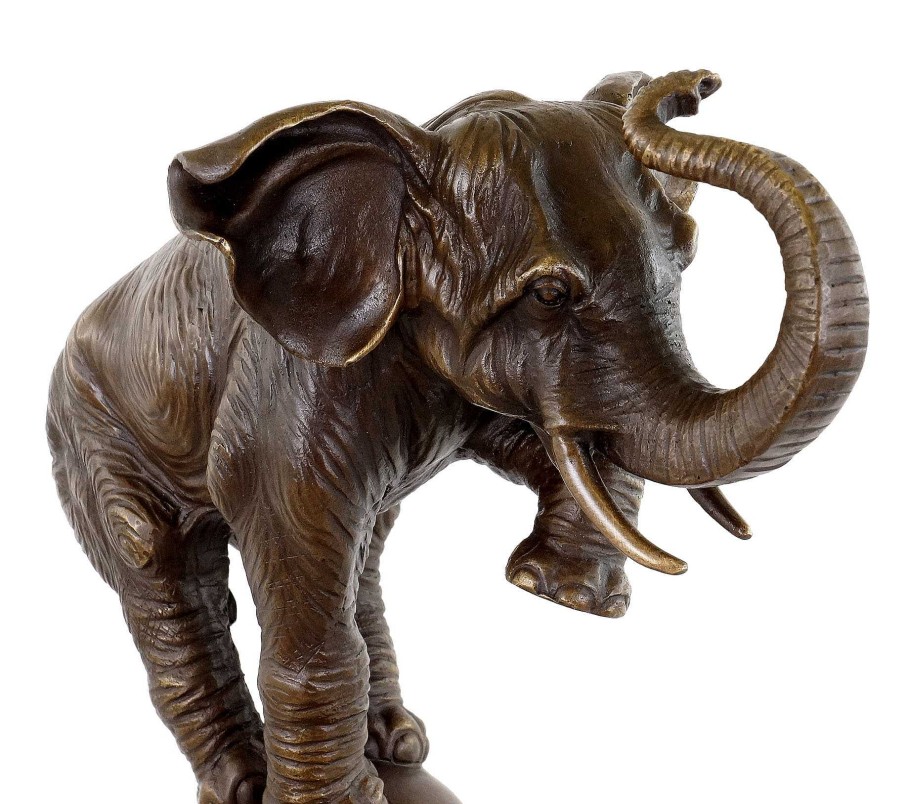 Rembrandt Bugatti Elefant Auf Kugel - Tierskulptur - Rembrandt Bugatti Clearance