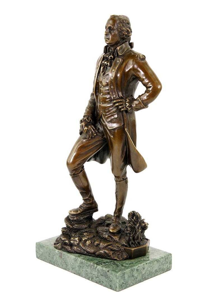 Miguel Fernando Lopez (Milo) George Washington Statue - Klassische Bronzefigur - Sign. Milo Best