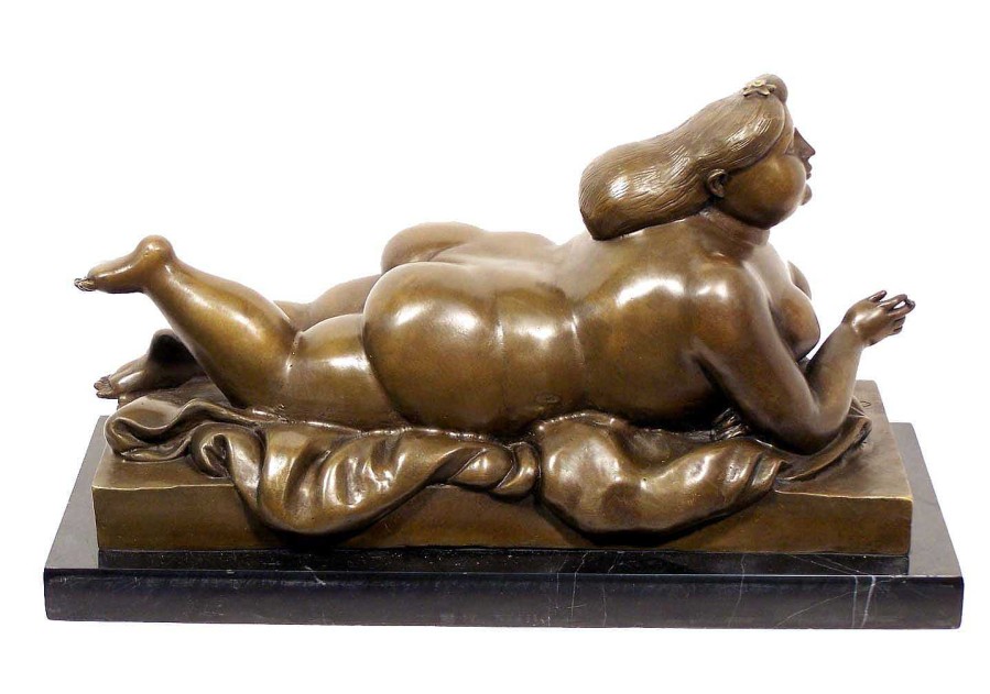 Fernando Botero Bronzefigur - Woman Smoking A Cigarette - Fernando Botero Wholesale