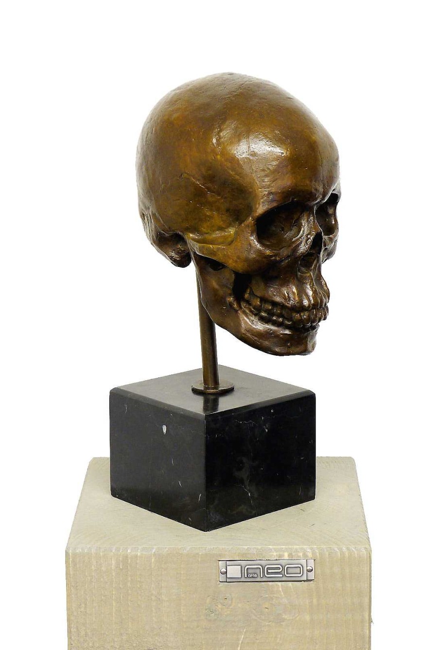 Alfred Stevens Totenkopf - Moderne Kunstlerbronze, Signiert A. Stevens Clearance