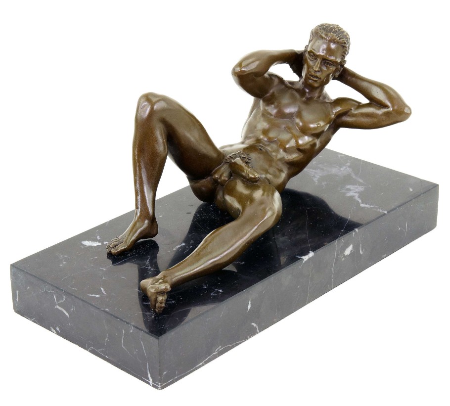 Kunst & Ambiente Muskuloser Mannerakt - Toyboy Eric - Gaybronze - M.Nick - Sexyfigur Hot