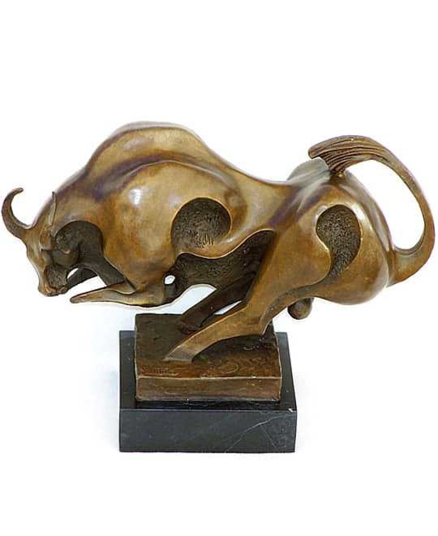 Miguel Fernando Lopez (Milo) Kunstler Stier - Bronzefigur Auf Marmor - Signiert Milo Wholesale