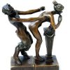 Franz Bergmann Erotik Wiener Bronze Faun / Satyr M. Jungfrau, 2Teilig Bergmann New