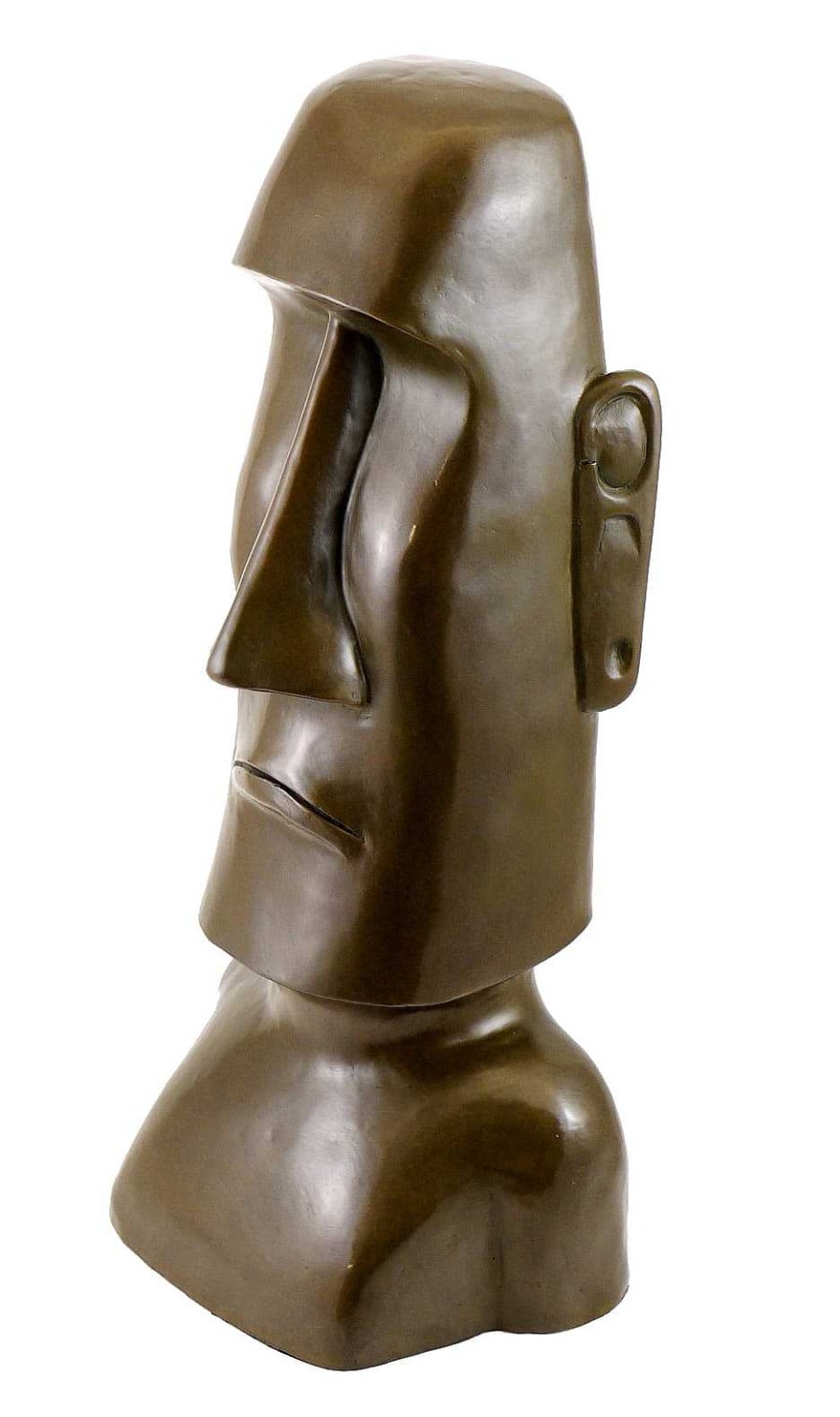 Miguel Fernando Lopez (Milo) Bronzefigur - Moai / Steinkoloss Von Der Osterinsel - Signiert Milo Wholesale