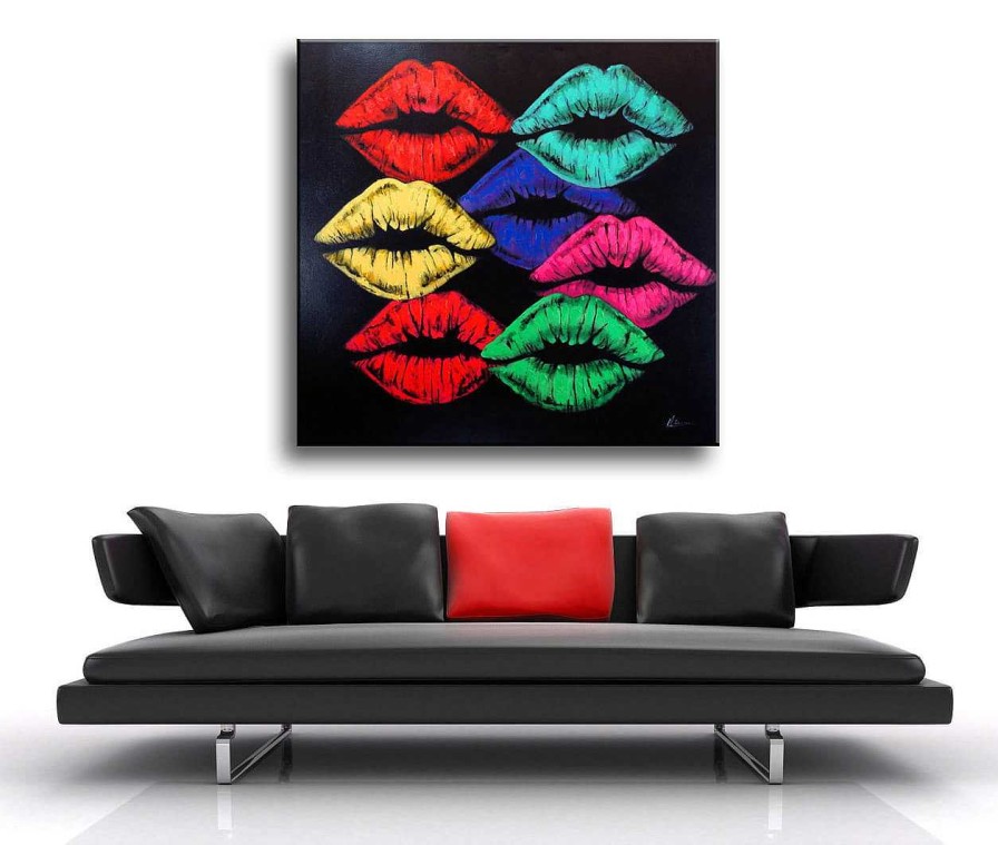 Martin Klein Colourful Lips Fashion Painting Martin Klein Acrylgemalde Clearance