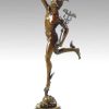 Kunst & Ambiente Hermes Bronzefigur - Giambologna - Griechische Legende New