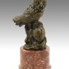 Miguel Fernando Lopez (Milo) Tierskulptur Aus Bronze - Zwei Eulen - Signiert Milo New