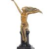 Amedeo Gennarelli Art Deco Bronze Akt (The Carrier Pigeon) Signiert A. Gennarelli Clearance