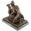 Kunst & Ambiente Pan And The Goat - Erotische Bronzefigur - Faun Mit Ziege - Pompeji Wholesale