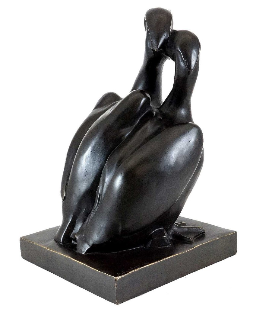 Alexander Kéléty Art Deco Bronzefigur - Two Pelicans - Alexander Kelety Hot