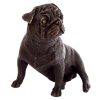 Kunst & Ambiente Kleiner Sitzender Mops - Tierskulptur - Wiener Bronze - Hunde Bronzefigur Online