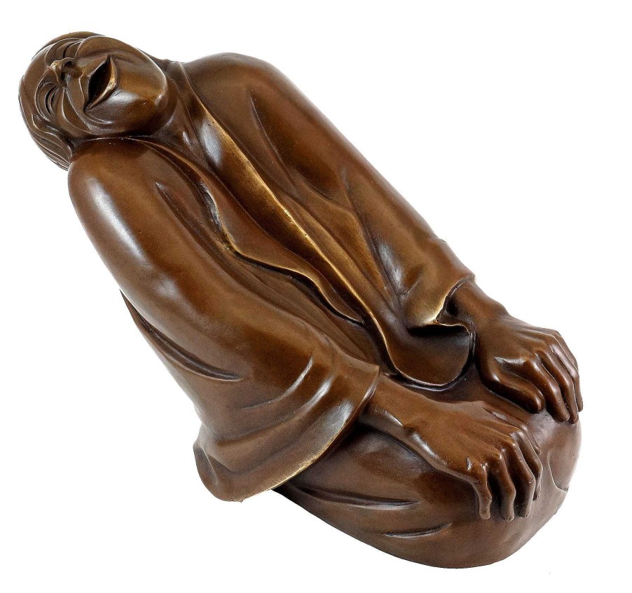 Ernst Heinrich Barlach Bronzefigur - Lachende Alte (1937) - Ernst Barlach Clearance