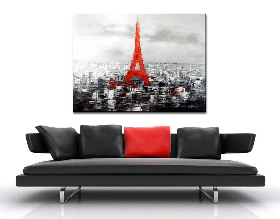 Martin Klein Paris In Red Parisbild Skyline Martin Klein - Acrylbild Best