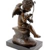 Kunst & Ambiente Bronzefigur - Amor / Gott Der Liebe / Cupido - Sign. Charles Louchet New