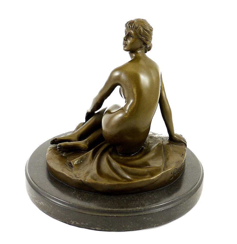 Peter Breuer Jugendstil Bronzefigur - Der Fruhling (1891) - Sign. Peter Breuer Clearance