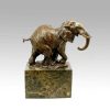 Miguel Fernando Lopez (Milo) Abstrakter Bronze Elefant Auf Marmorsockel Signiert Milo Best