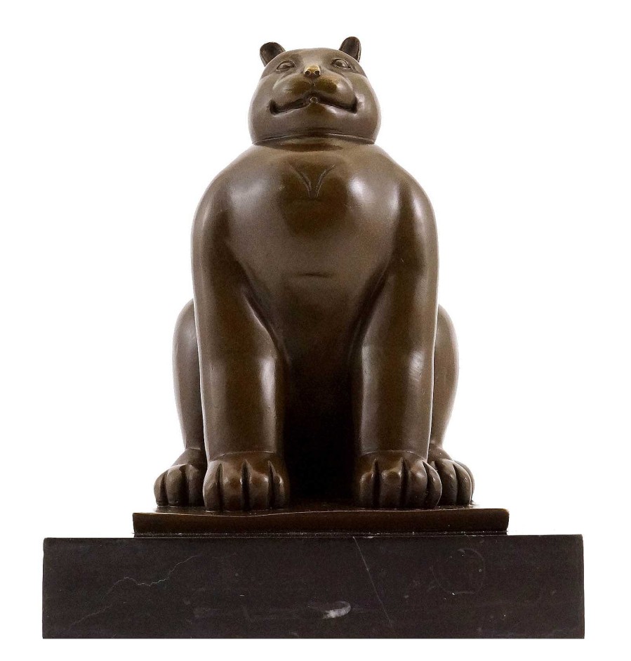 Fernando Botero Fernando Botero - Fat Cat / Fette Katze - Bronzeskulptur Hot