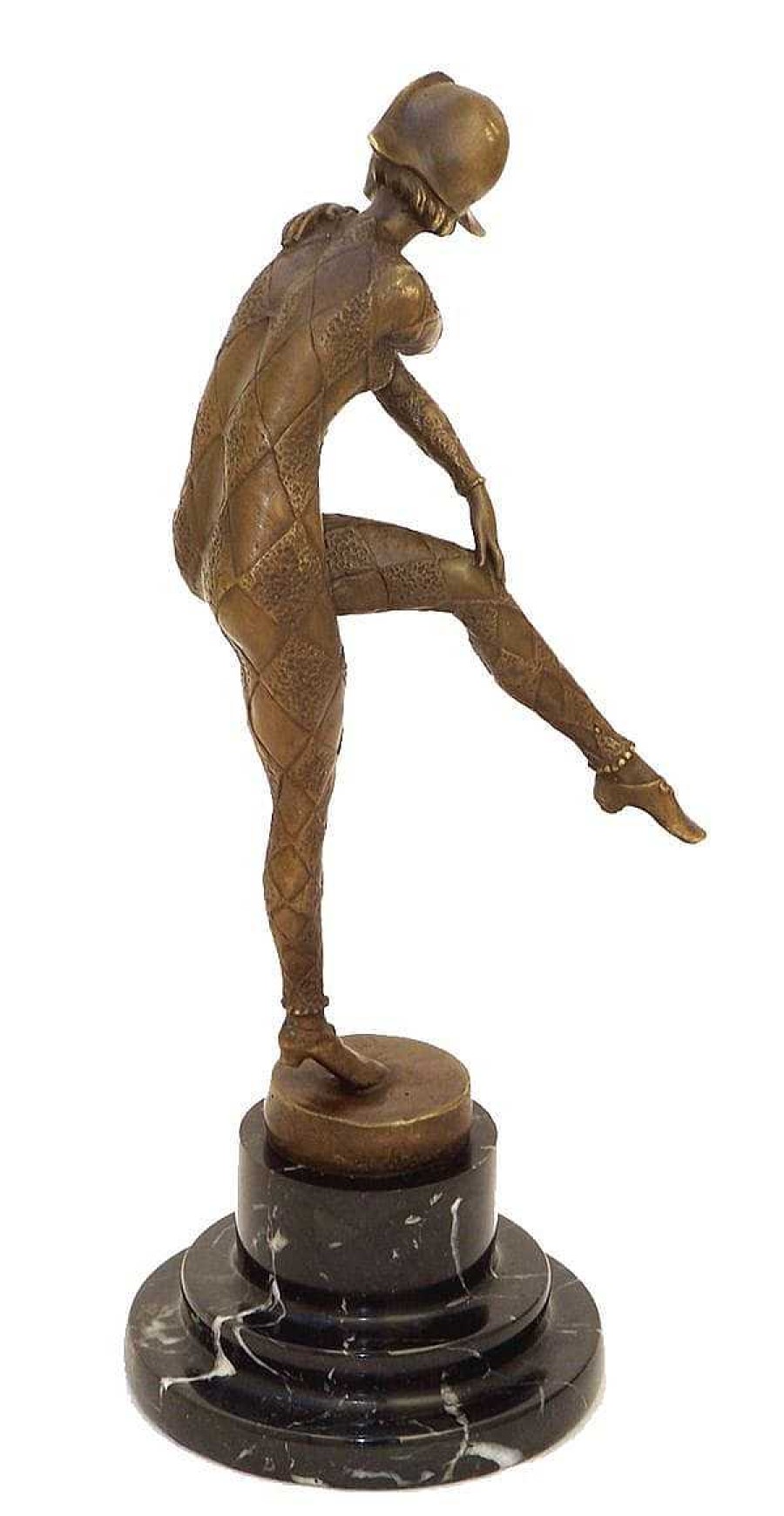 Demétre Haralamb Chiparus Art Deco Bronzefigur - Tanz Der Harlekinade - Demetre Chiparus Hot