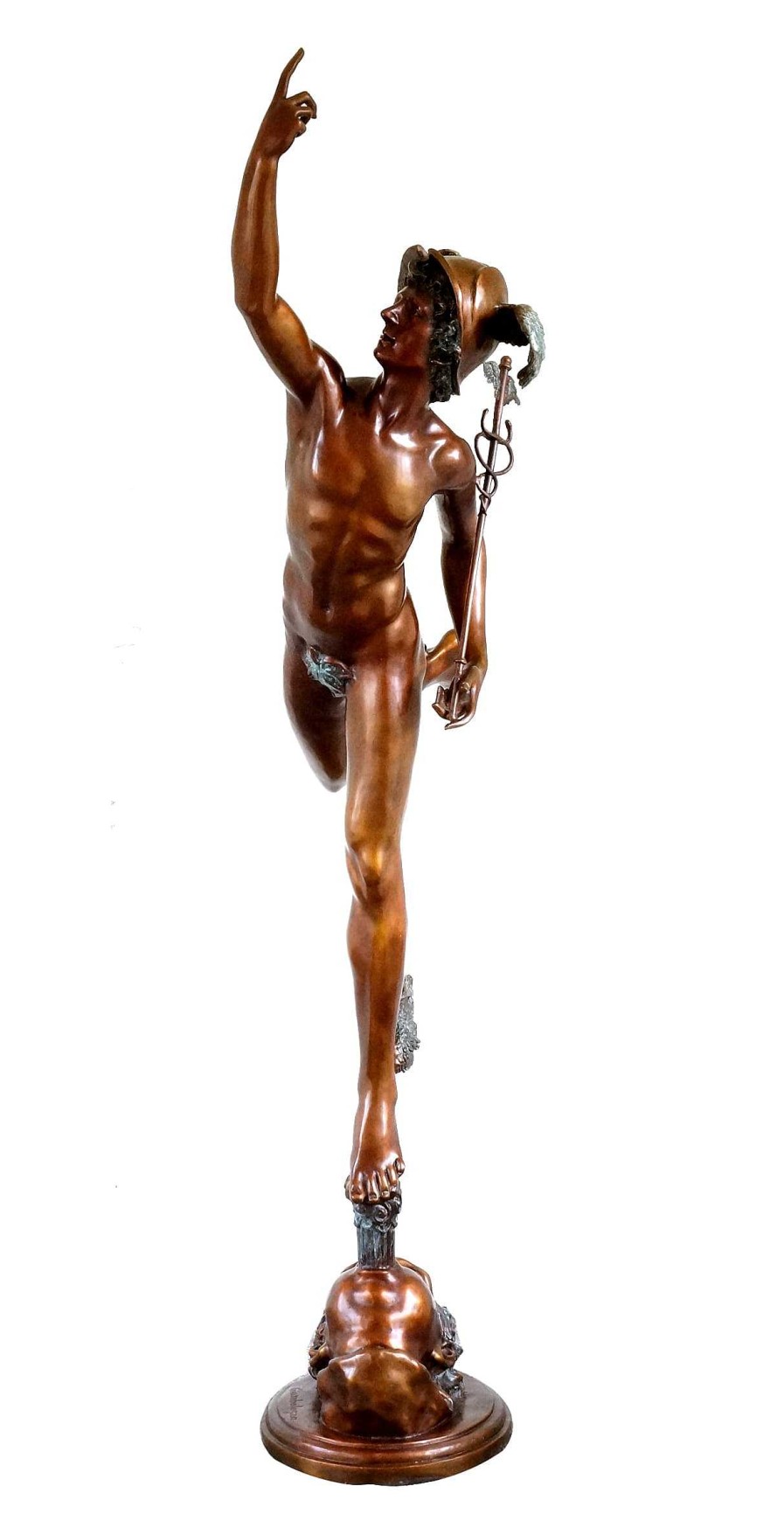 Kunst & Ambiente Grosbronze - Hermes Der Gotterbote - Signiert Giambologna Hot