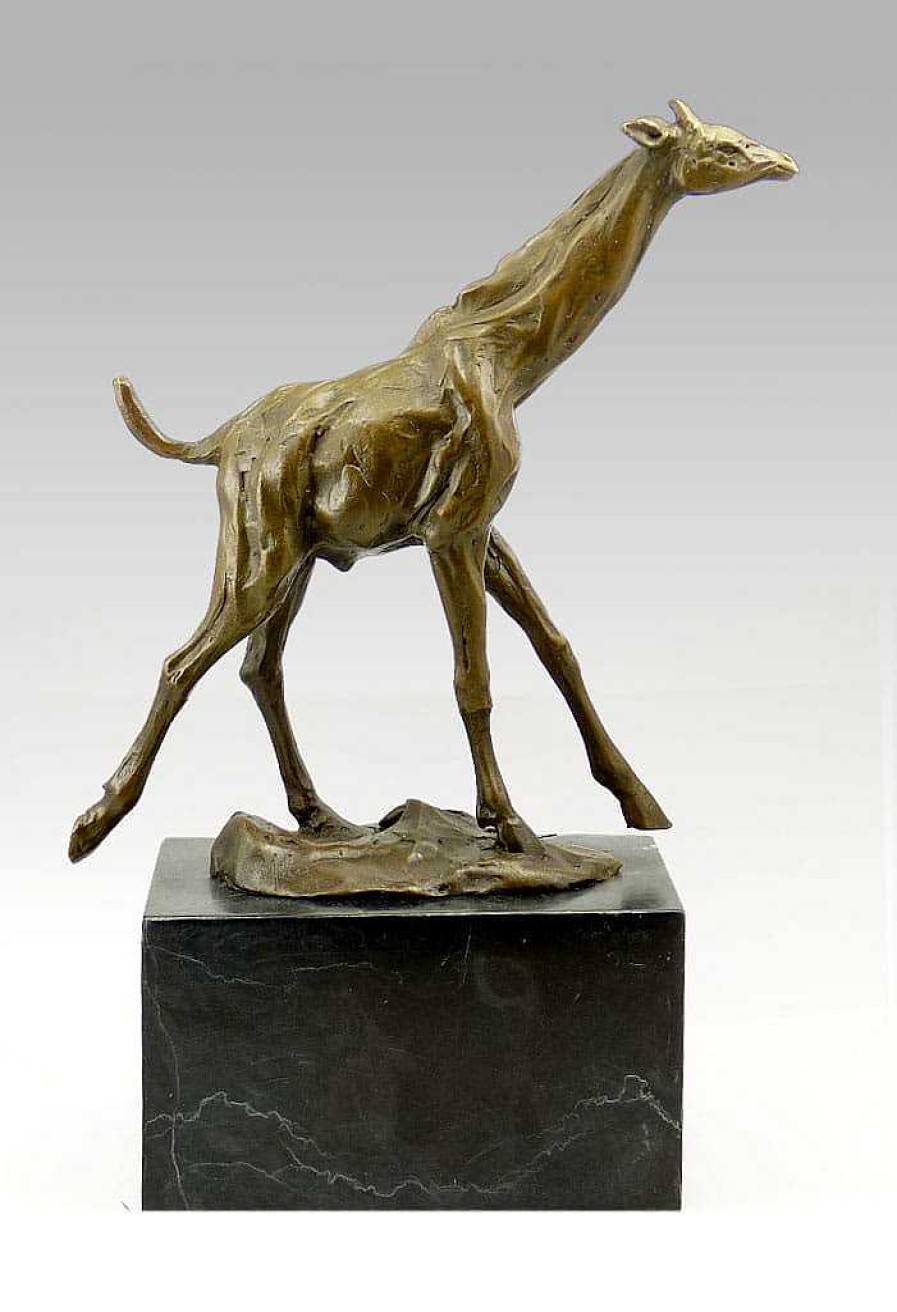 Miguel Fernando Lopez (Milo) Bronze Giraffe Tierskulptur Signiert Milo Wholesale