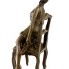 Kunst & Ambiente Art Deco Bronze - Tanzerin In Erotischer Pose - Sign. D.Campagne Hot