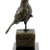 Rembrandt Bugatti Bronzeskulptur Auf Marmor - Stolzer Vogel - Rembrandt Bugatti Best