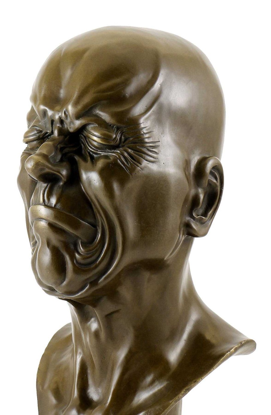 Franz Xaver Messerschmidt Bronze Kopf - Zusammengekniffenen Augen - Franz Xaver Messerschmidt New