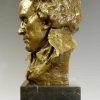 Alfredo Pina Riesige Bronzeskulptur - Beethoven Bronze Buste - Von Alfredo Pina Wholesale