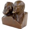 Kunst & Ambiente Bronze Buste - Marx Und Lenin - Bronzefigur Hot