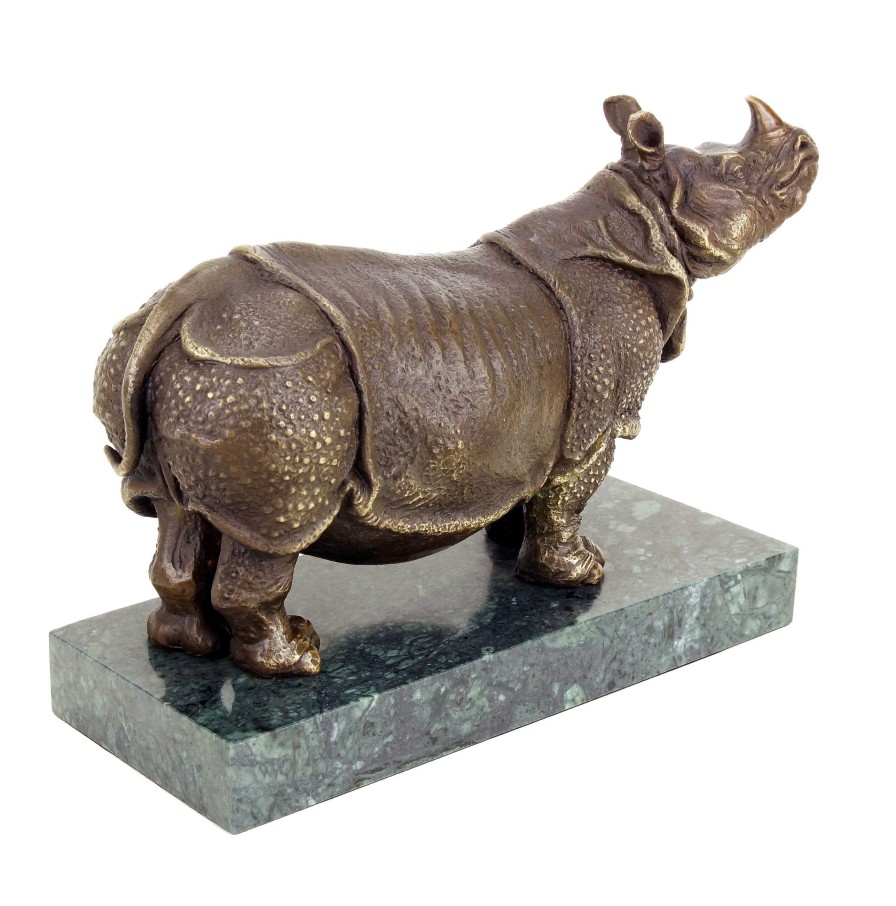 Rembrandt Bugatti Nashorn Bronzeskulptur Von Rembrandt Bugatti - Tierskulptur In Bronze Clearance