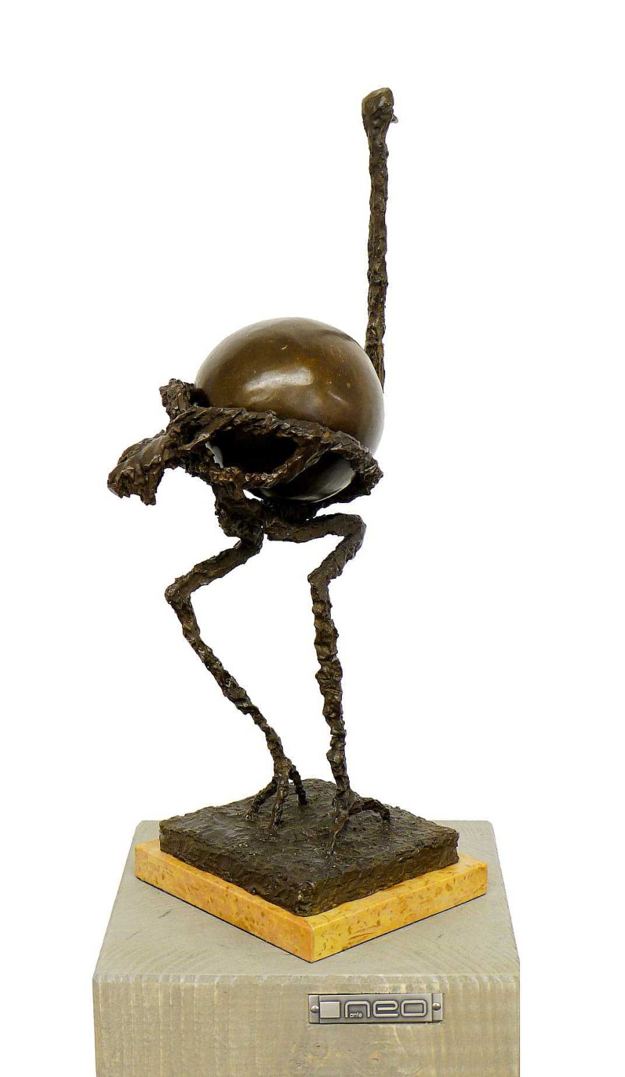 Salvador Dali Abstrakte Vogel Straus Bronzefigur Nach Dali Wholesale