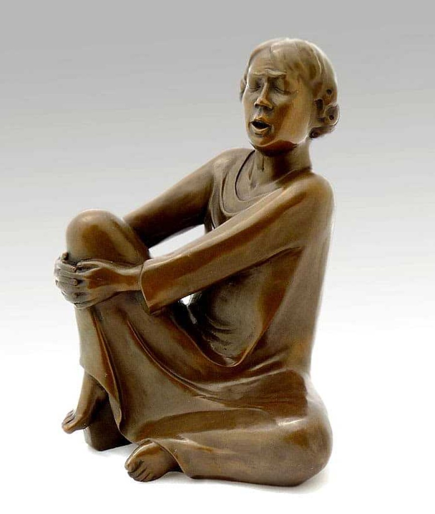 Ernst Heinrich Barlach Moderne Bronzefigur - Der Singende Mann - Ernst Barlach Best