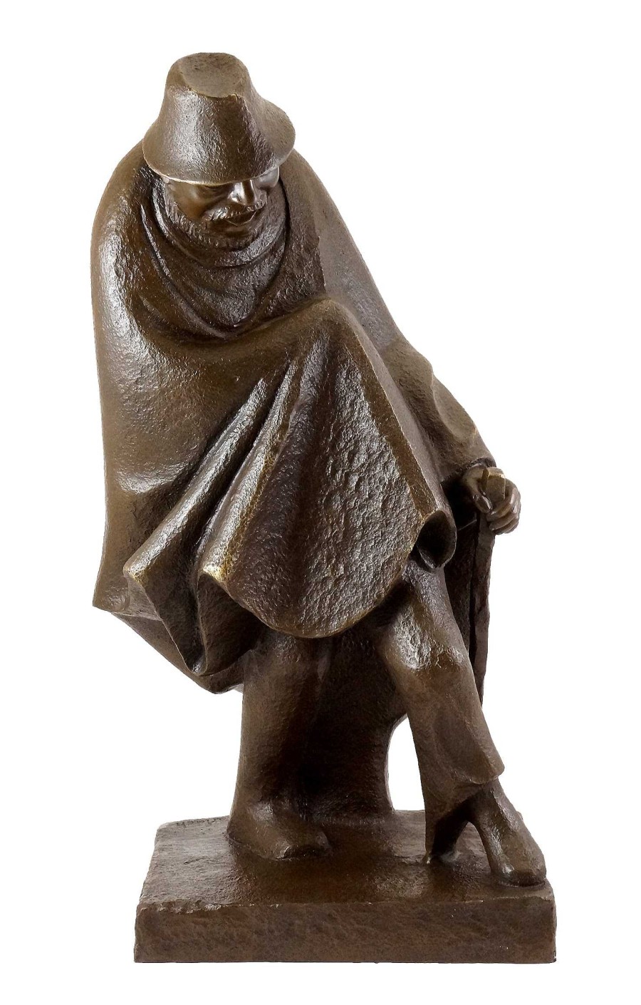 Ernst Heinrich Barlach Bronzefigur - Vergnugtes Einbein (1934) - Sign. Ernst Barlach Hot